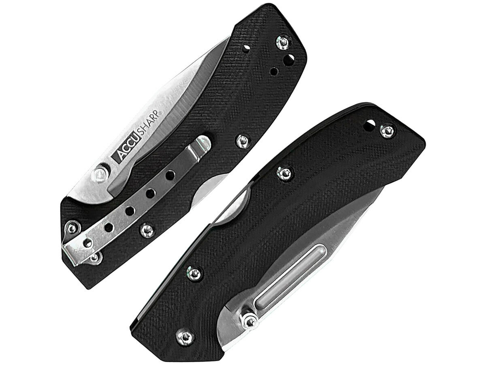 Нож складной AccuSharp Lockback Knife, нержавеющая сталь, рукоять G10, чёрный