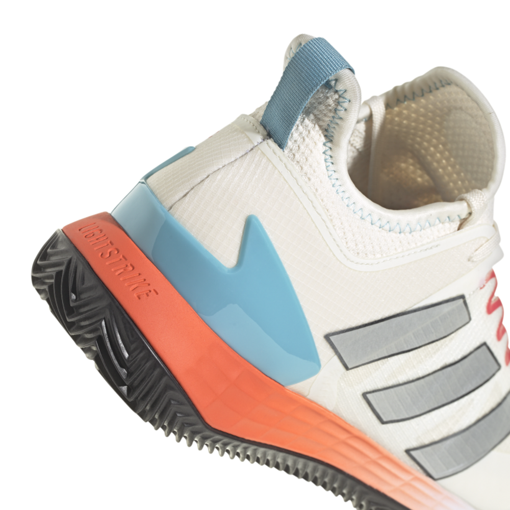 Мужские кроссовки теннисные Adidas Adizero Ubersonic 4 M Clay - chalk white/silver metallic/preloved blue