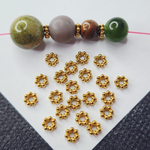 Бусина разделитель, сталь, 2я позолота, проставка, рондель, р-р 4×1.5мм