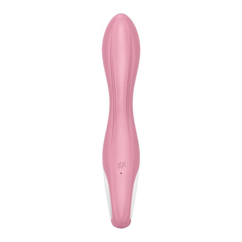 Розовый вибромассажер с функцией расширения Air Pump Vibrator 2 - 20,9 см.