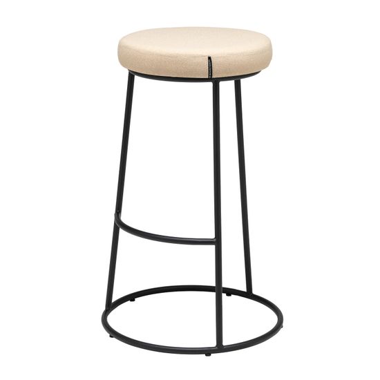 Барный стул Austin бежевый с черными ножками