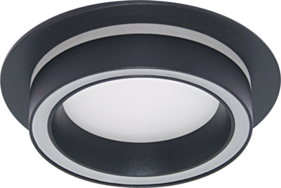 Светильник GX53 TERRA круг черный, встраиваемый, 105*40 мм, 50 шт/кор