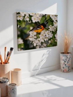 Картина на стену 40 X 50 Оранжевая птица