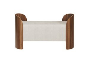 Банкетка Lagom 2 120 см (молочный, орех)