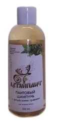 Шампунь пантовый с алтайскими травами для жирных волос