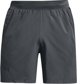 Мужские теннисные шорты Under Armour Launch SW 7" Short - pitch gray/reflective