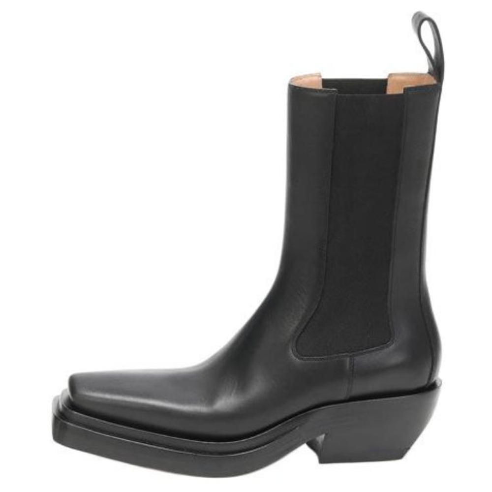 Bottega Veneta Short Chelsea Boots Women"s Black