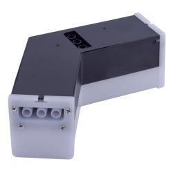 ULO-N11L-8W-6500K-120D IP40 BLACK Светильник светодиодный L-образный. Угол 120 градусов. Белый свет 6500K. 2000Лм. Алюминий. Цвет черный. TM Uniel