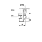 Штуцер FH D20 ORFS 1.3/16 - 22X1.5