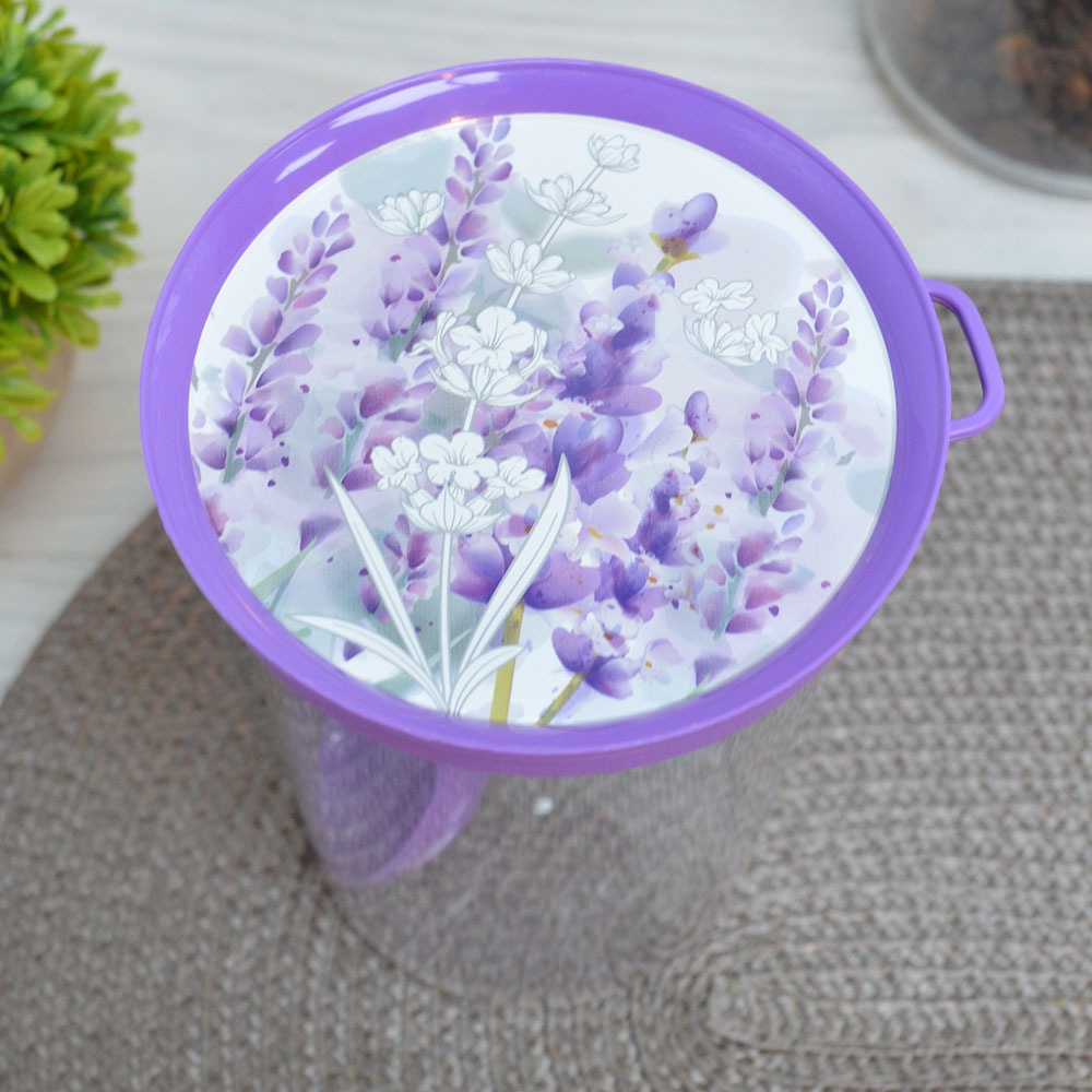 Банка для сыпучих продуктов 0,7л с ложкой "Lavender"