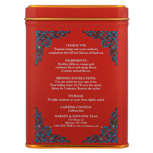 Harney & Sons, HT Tea Blends, африканская осень, без кофеина, 20 пакетиков, 40 г (1,4 унции)