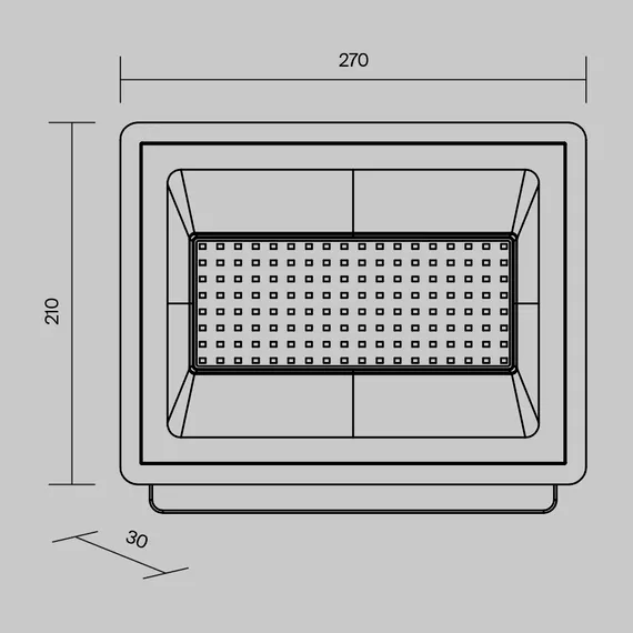 Прожектор Поток / Flood 4000К 100Вт IP 65 Outdoor fl001-l100b4k