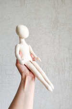 Мирон и Виктория, 33 и 30 см. Комплект заготовок интерьерных кукол из текстиля для хобби, рукоделия