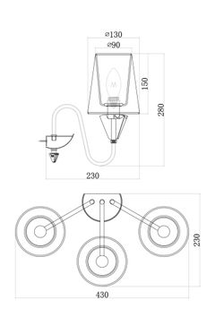 Бра Maytoni   MOD078WL-03CH