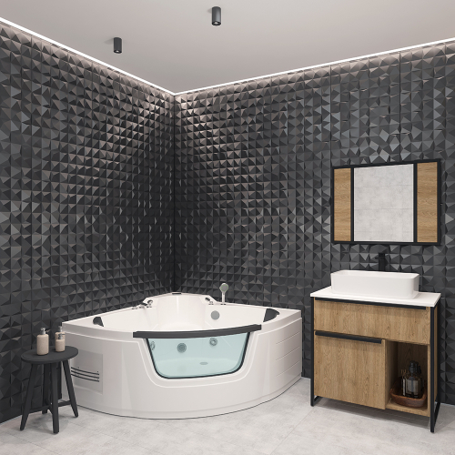 Ванна ГМ 1350*1350*700 с насосом OLB-840 с переливом