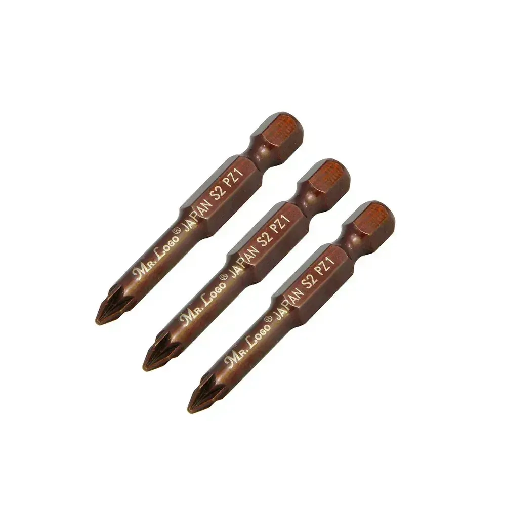 Бита PZ1 x 50мм 3шт. S2 намагниченная Mr.Logo ML715001PZ