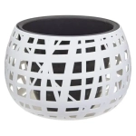 Кашпо ХАОС D290мм 4л с вставкой Белый (комплект 4 шт)