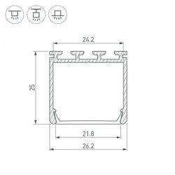 Профиль универсальный Arlight PLS-LOCK 028123