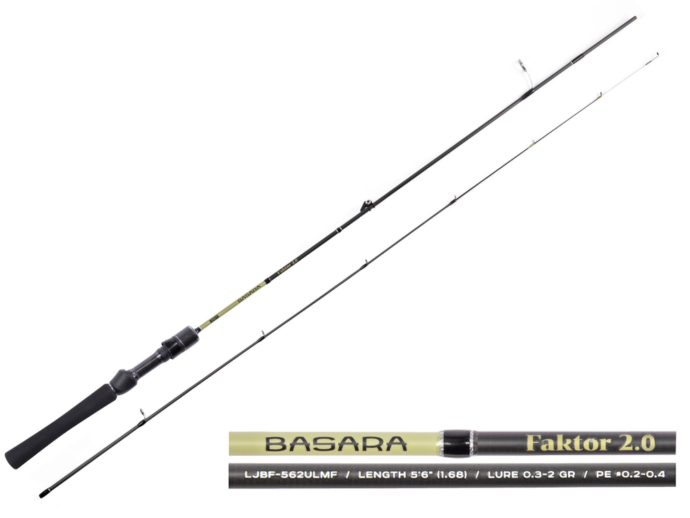 Спиннинг LUCKY JOHN Basara Faktor 2 5.6" (168 см, 0.3-2 г, арт. LJBF-562ULMF)