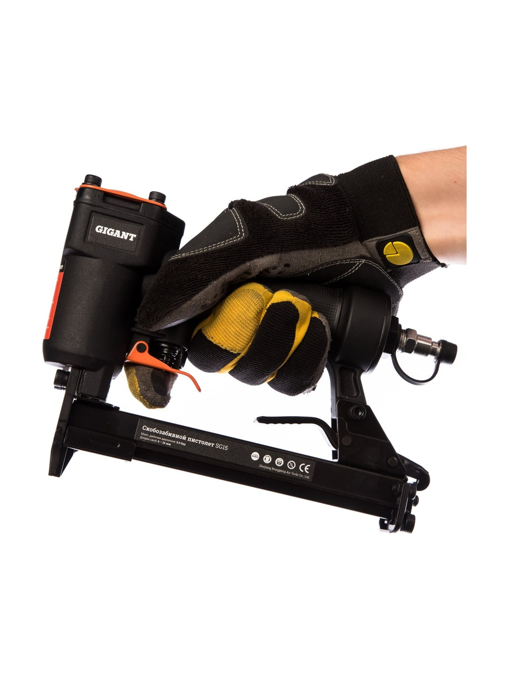 Скобозабивной пистолет (скобы 80/GA21; размер скоб 6-16 мм; кейс) Gigant SG15