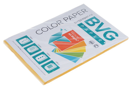 Бумага для офисной техники цветная medium оранжевая А4 80г/м2 100л BVG