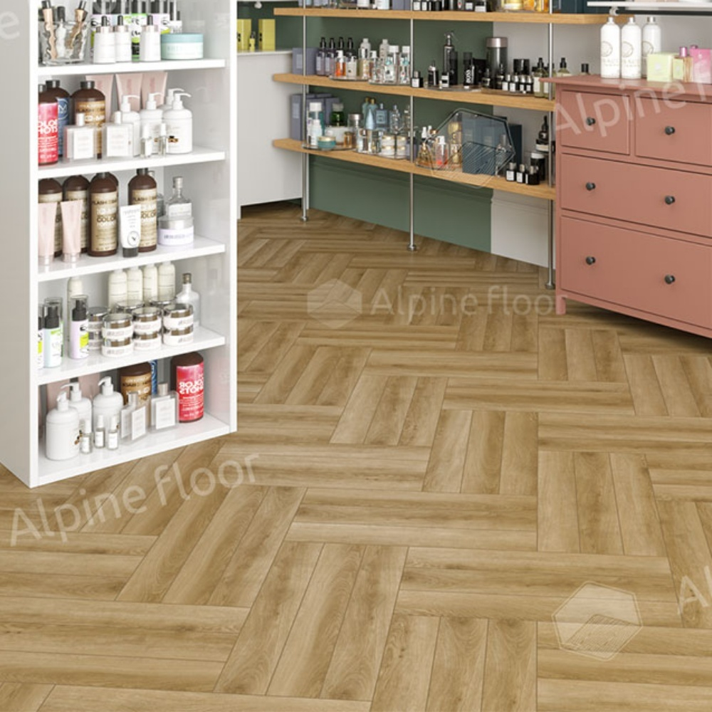 Ламинат Alpine Floor Herringbone 12 Pro LF106-02 Дуб Эльзас