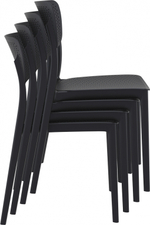 Стул пластиковый Siesta Contract Lucy, черный