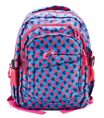 Рюкзак школьный 38*25*12см, абстракция, 2отдел+карман, 2бок.кармана