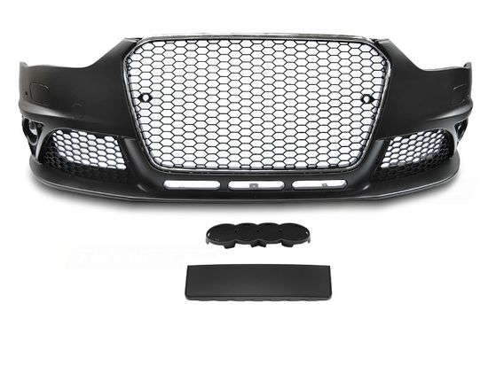 Бампер передний RS STYLE CHROME BLACK для Audi A4 B8