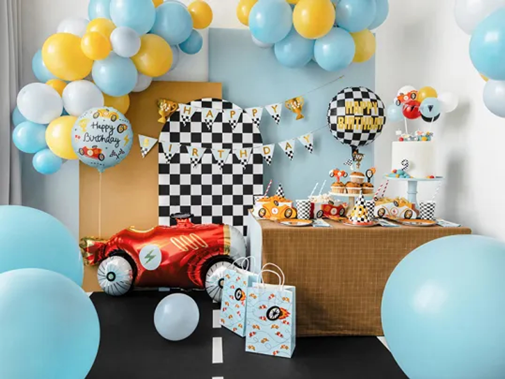 Шар Happy Birthday "Гонки" (35 см)