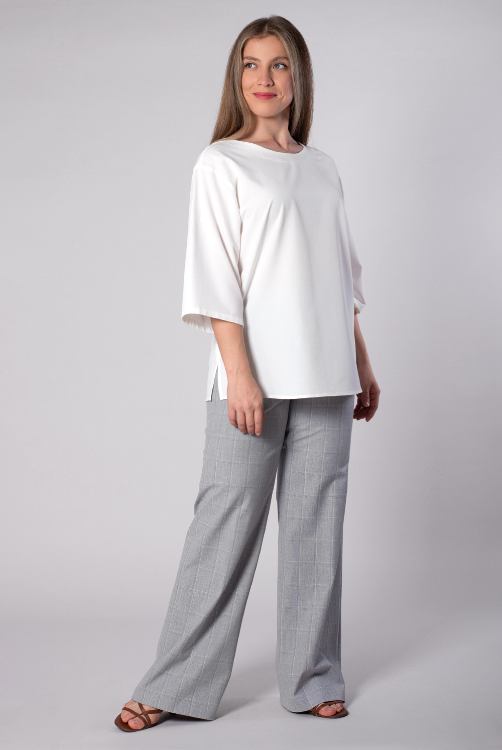 Блузка женская 4213ВП, молочный #476Мол094213ВП