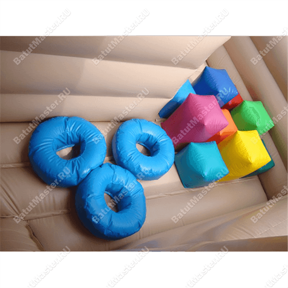 Коммерческий надувной батут "Военный автомобиль"