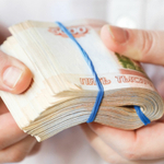 Резинки банковские универсальные диаметром 40 мм BRAUBERG 250 г цветные натуральный каучук (5 штук в упаковке)