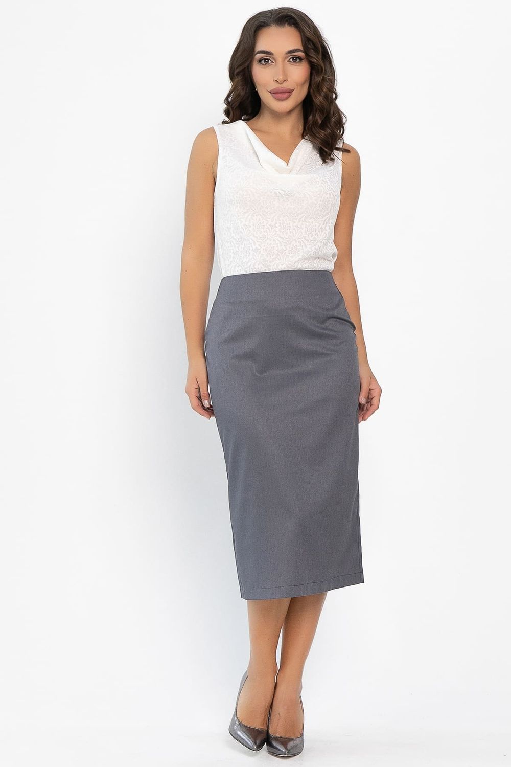 Юбка Эмма (темно-серая) Ю14166-25М LT Collection