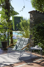 Кресло лаунж металлическое с подушкой Scab Design Dress Code Glam Outdoor, голубой