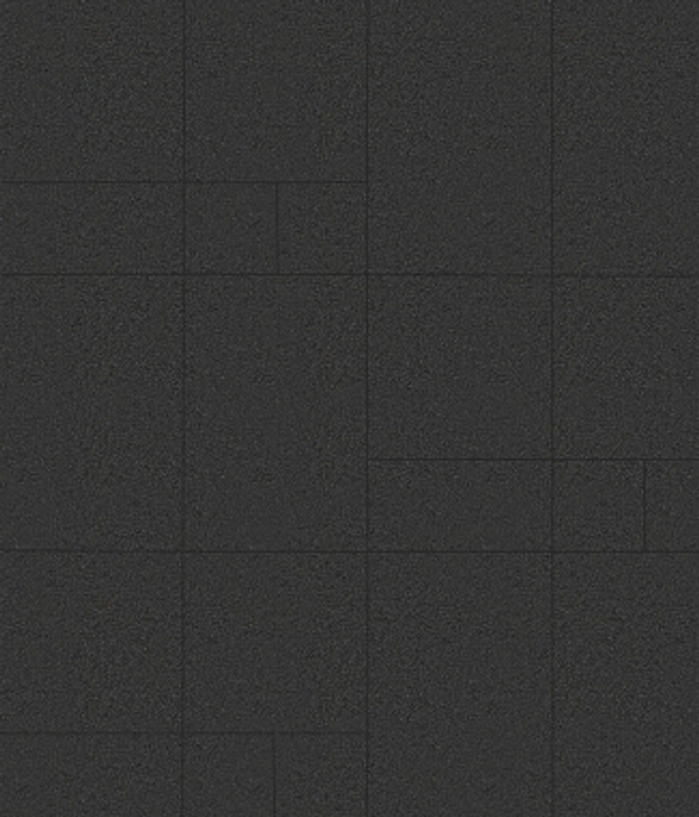 Тротуарная плитка ГРАНДО - Стандарт Черный, комплект из 4 видов плит