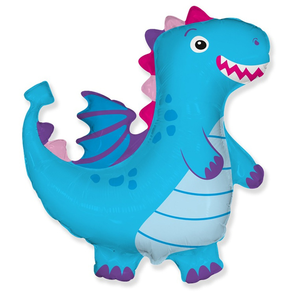 Шар Фольгированный Дракон (Голубой)