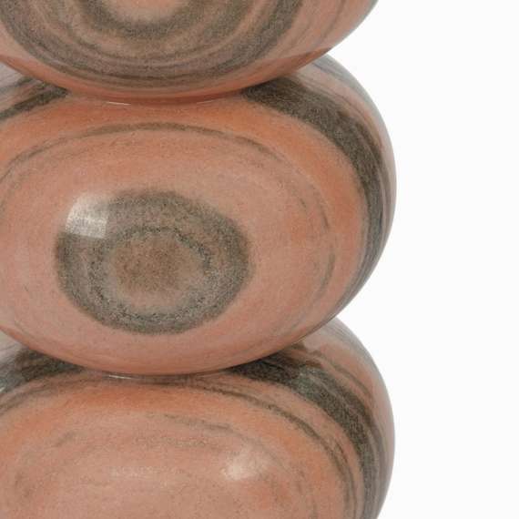 Кофейный стол Ove Ø28х45 см, розовый мрамор