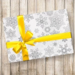 Бумага упаковочная 50х70 см «Метель» (1 лист), Серебро