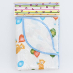 5164375 Клеенка 70*100 см., на резинке, арт. 0065, с окантовкой, рисунок "Мишки", цвет МИКС