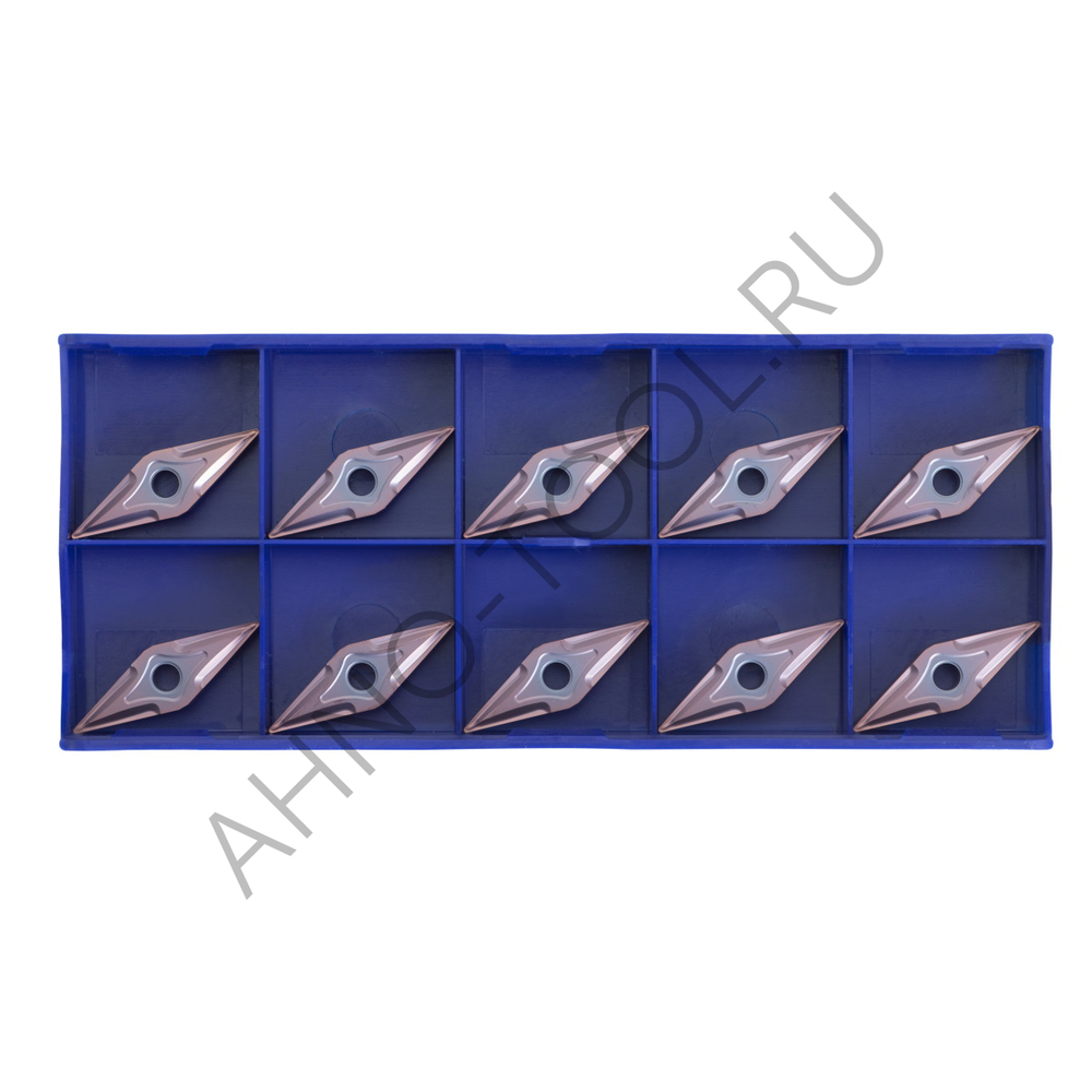 Пластина твердосплавная ISO VNMG160408-MFA APM20B AHNO по жаропроч. и нерж.стали, получистовая