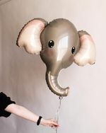 Шар фигура Голова Милый Слоник (БГ-37)