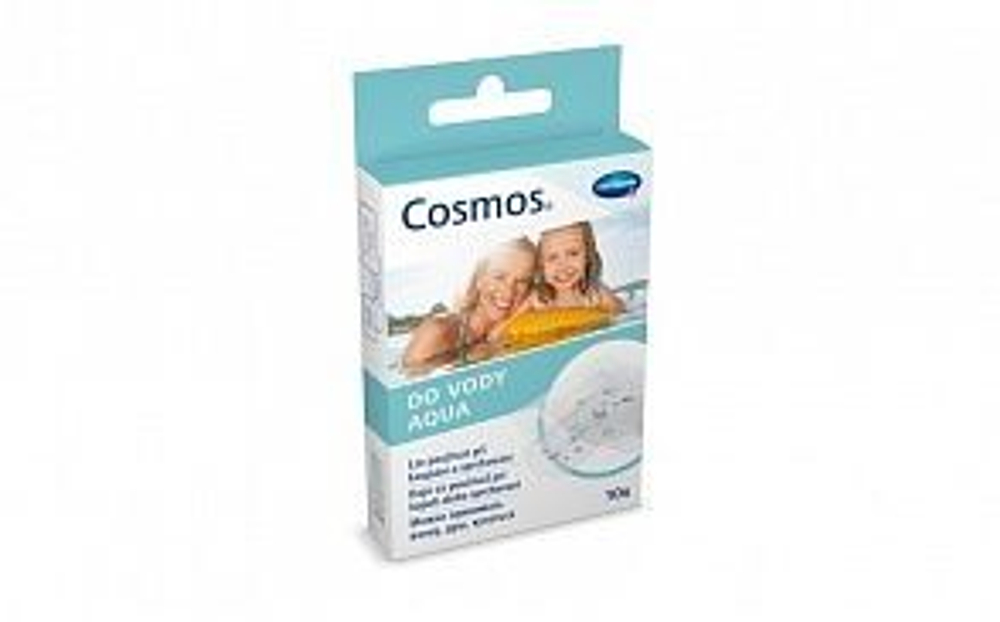 COSMOS aqua - Пластырь-пластинки из прозр. пленки, водостойкий: 10 шт. 3 размера