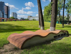 Скамья Пляж (модульная, без спинки)