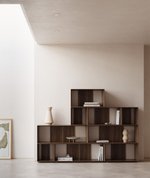 Litto набор из 9 модульных полок из шпона ореха 202 x 114 см