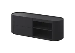 Тумба Lagom под ТВ 2 ящика 2 полки ширина 140 см (черный)