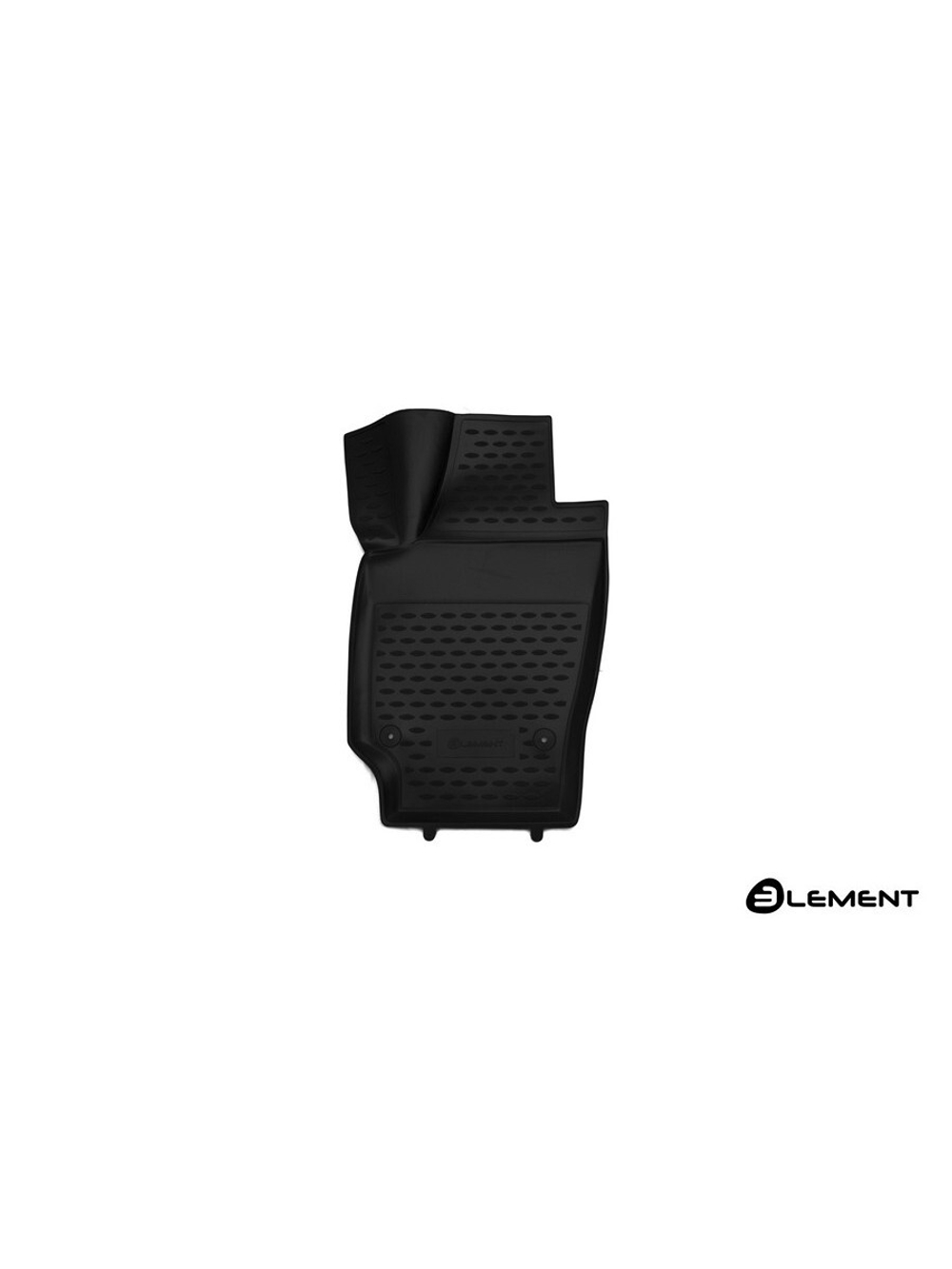 Коврик в салон для VOLKSWAGEN Polo (V, Vp) 2009-2020, передний левый, хэтчбек, 1 шт. (полиуретан) ELEMENT3D5128210KFL