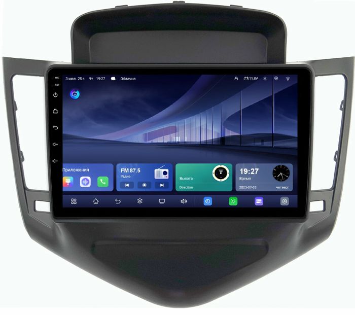 Магнитола для Chevrolet Cruze 2009-2012 - Kuberg QLed, Android 14, TS105, Быстрейшая, CarPlay, SIM-слот