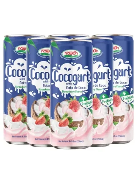 Напиток с кокосом и пребиотиком Клубника 250 мл * 6 шт