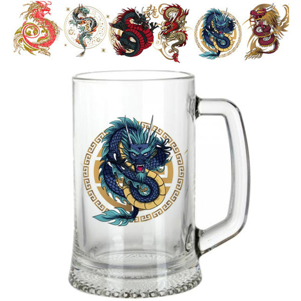 Пивная кружка 500мл «Античный Китай» 6 видов